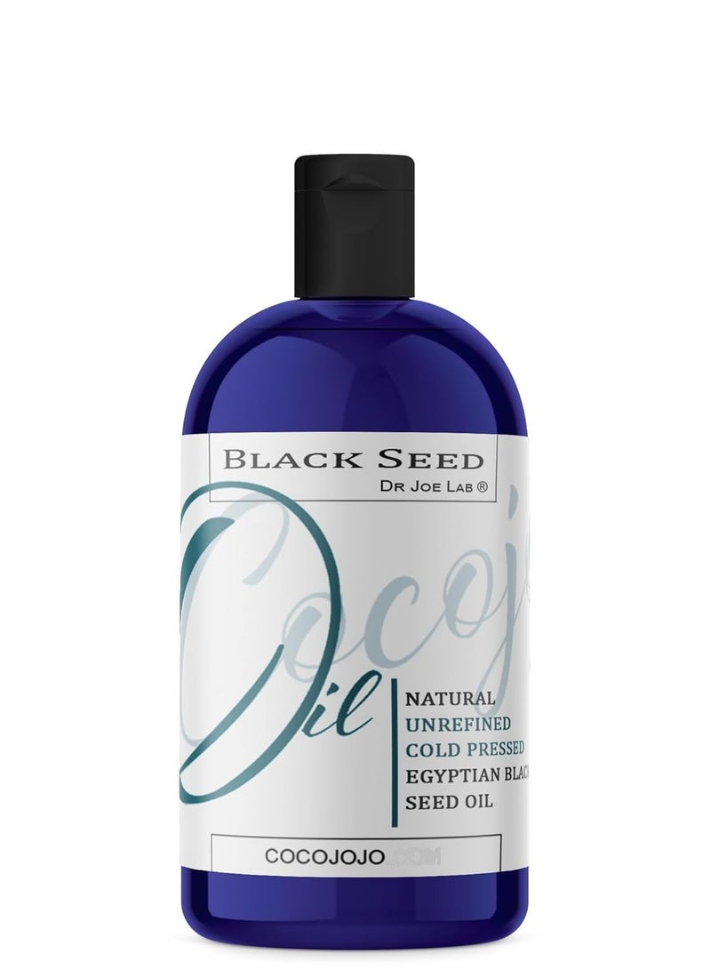cocojojo Black Cumin Oil - Black Seed Oil - Kalonji Oil Cold Pressed 16 oz Pure Natural Seed Oil Hair Beard Face Lips Skin Joint - Image 1